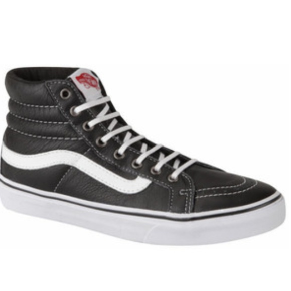 vans sk8 hi slim leather
